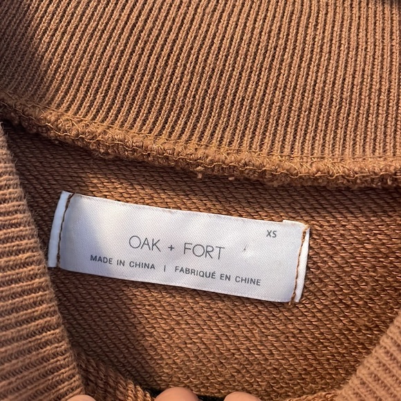 OAK AND FORT | dusty orange sweater, size XS - Picture 5 of 5